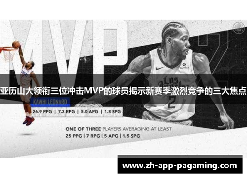 亚历山大领衔三位冲击MVP的球员揭示新赛季激烈竞争的三大焦点