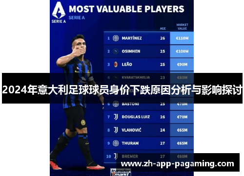2024年意大利足球球员身价下跌原因分析与影响探讨