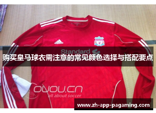 购买皇马球衣需注意的常见颜色选择与搭配要点